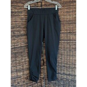 Columbia Omni Shield Athletic Pants Women's Medium Black Running Workout Cinched
